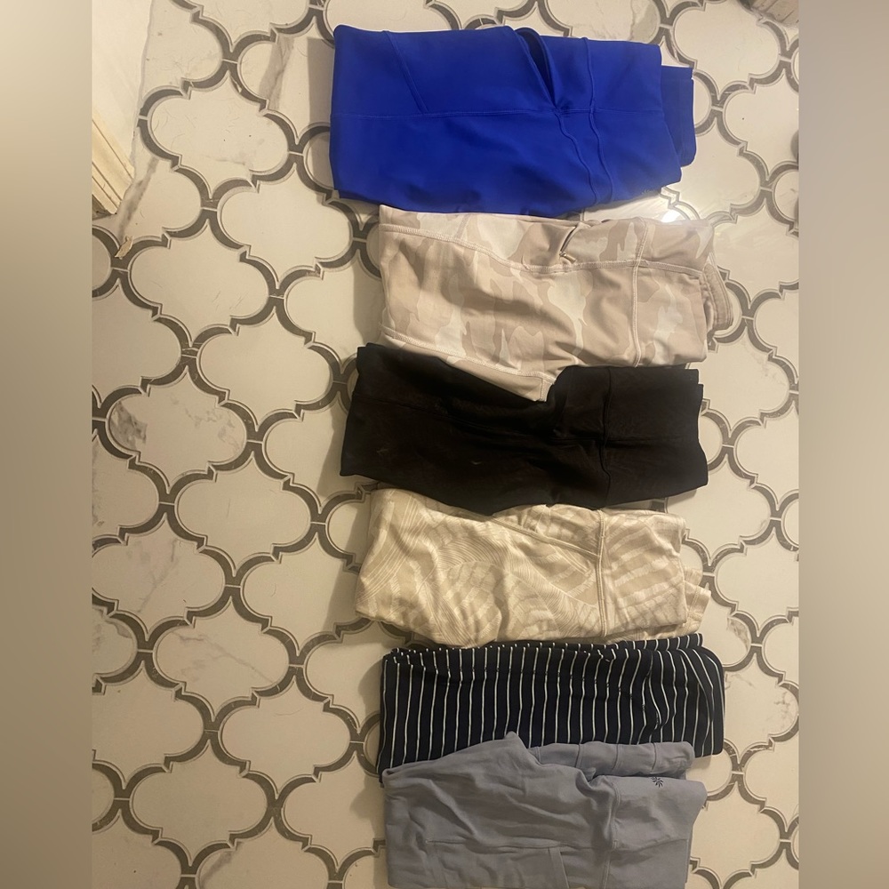 *****Lot of 6 gently or not used Athleta workout leggings…all size XS or XS P